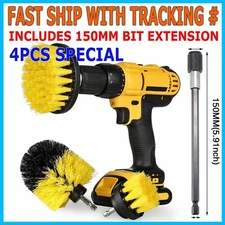 Drill Brush Set Power Scrubber Drill Attachments For Carpet Tile Grout Cleaning