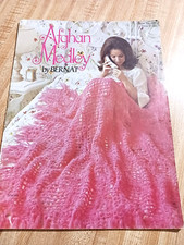 1972 AFGHAN MEDLEY by BERNAT Classic  MOD style Knitting, Crochet Pattern BK188