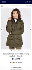 Dubarry Ballynahinch Tweed Shooting Jacket - Heath