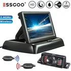 Essgoo license plate holder rear view camera wireless with 4.3" LCD monitor car