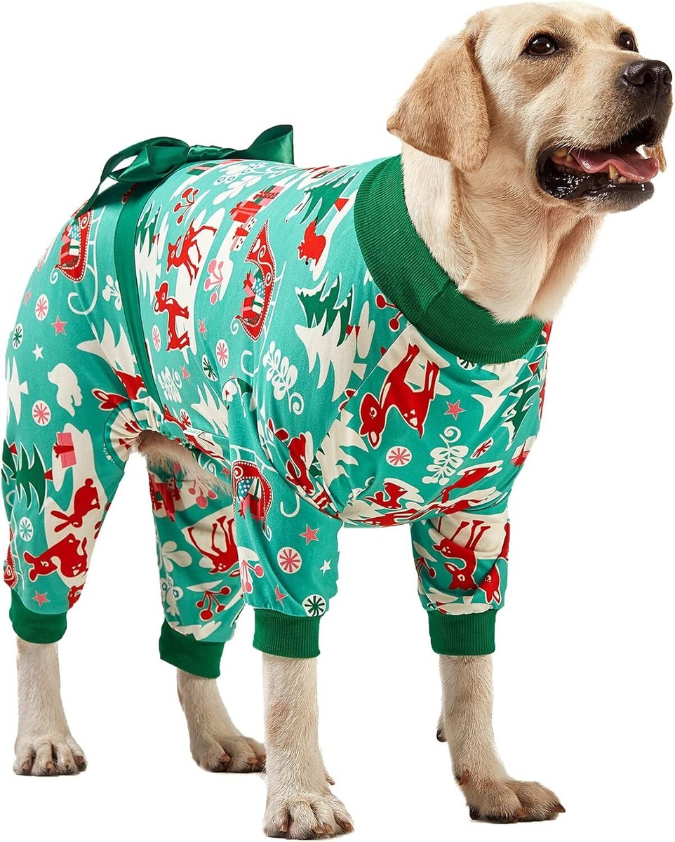 Dog Christmas Labrador Christmas Pajamas Pet Pajamas Black Lab