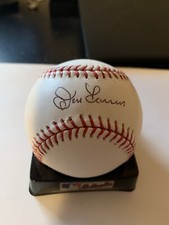 Don Larsen autographed baseball.  Threw World Series perfect game