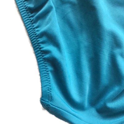 Bas De Bikini Lands' End à Pois - Toile 1963 - Taille M Bleu - Occasion Très Bon état