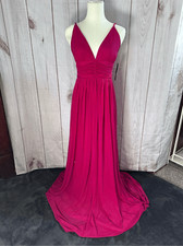 NWT LuLus pink formal long dress prom wedding size Small