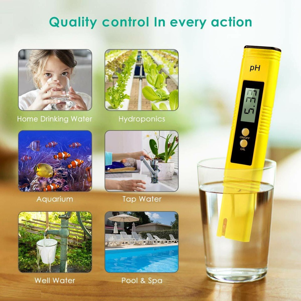 PH Meter Digital TDS Meter Temperature Water Quality Tester For Food