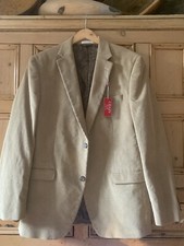 Chaps Ralph Lauren Beige Corduroy Two Button Blazer 42 Long