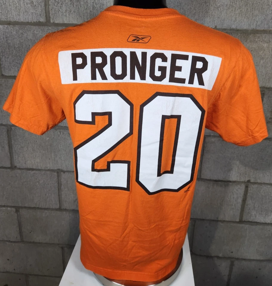 Camiseta NHL Philadelphia Flyers Chris Pronger #20 Naranja Reebok Talla Grande Foto 2 de 4