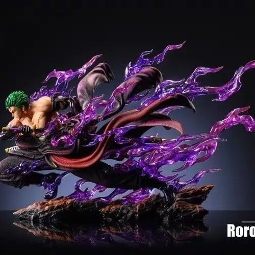 One Piece - Roronoa Zoro Action Figure - 21cm - PVC Anime Figure - NEW - Foto 2 di 4
