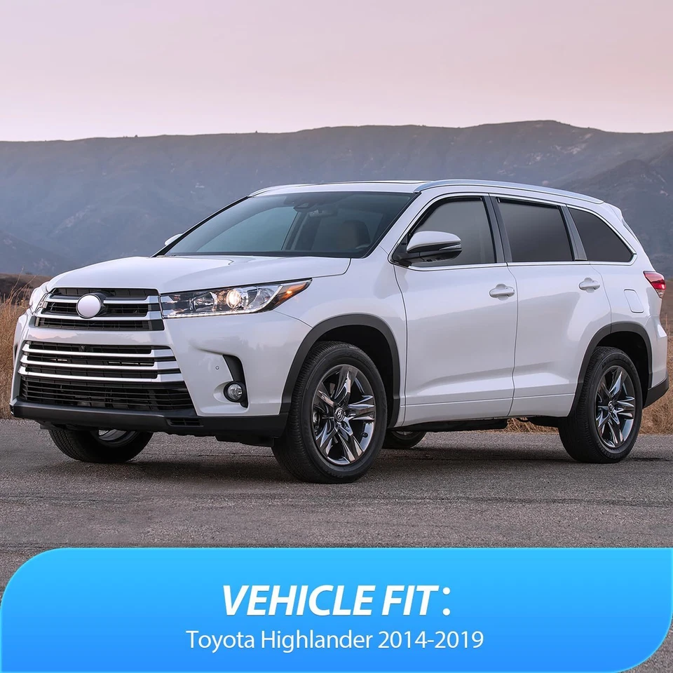 Nilight in Channel Window Rain Guards for Toyota Highlander 2014-2019 Sun Visors Foto 2 de 4