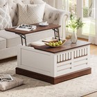 32" Lift Top Coffee Table with Large Storage Square Coffee Table Home Decoration — photo 2