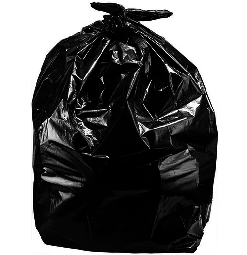 3 Pcs Strong 96 Gallon Roll Cart Trash Bag Big Mouth Flat Garbage Bag Yard  Black