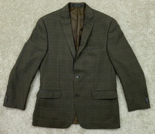 Michael Kors Jacket Mens 40 Dark Brown Plaid Sport Coat