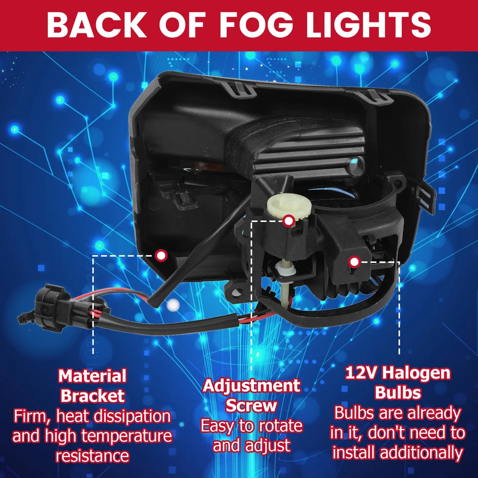 Luces antiniebla LED estilo rígido para Toyota Tacoma 2016-2022 2023 Foto 3 de 4