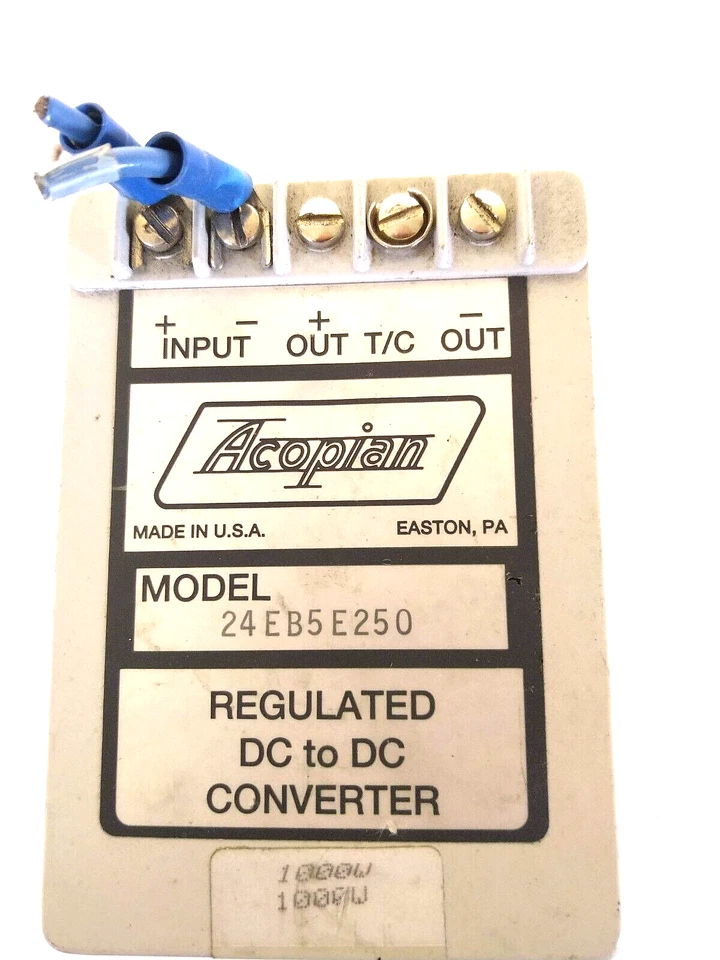 Acopian Model 24EB5E250 Regulated DC to DC Converter - Image 3 of 3