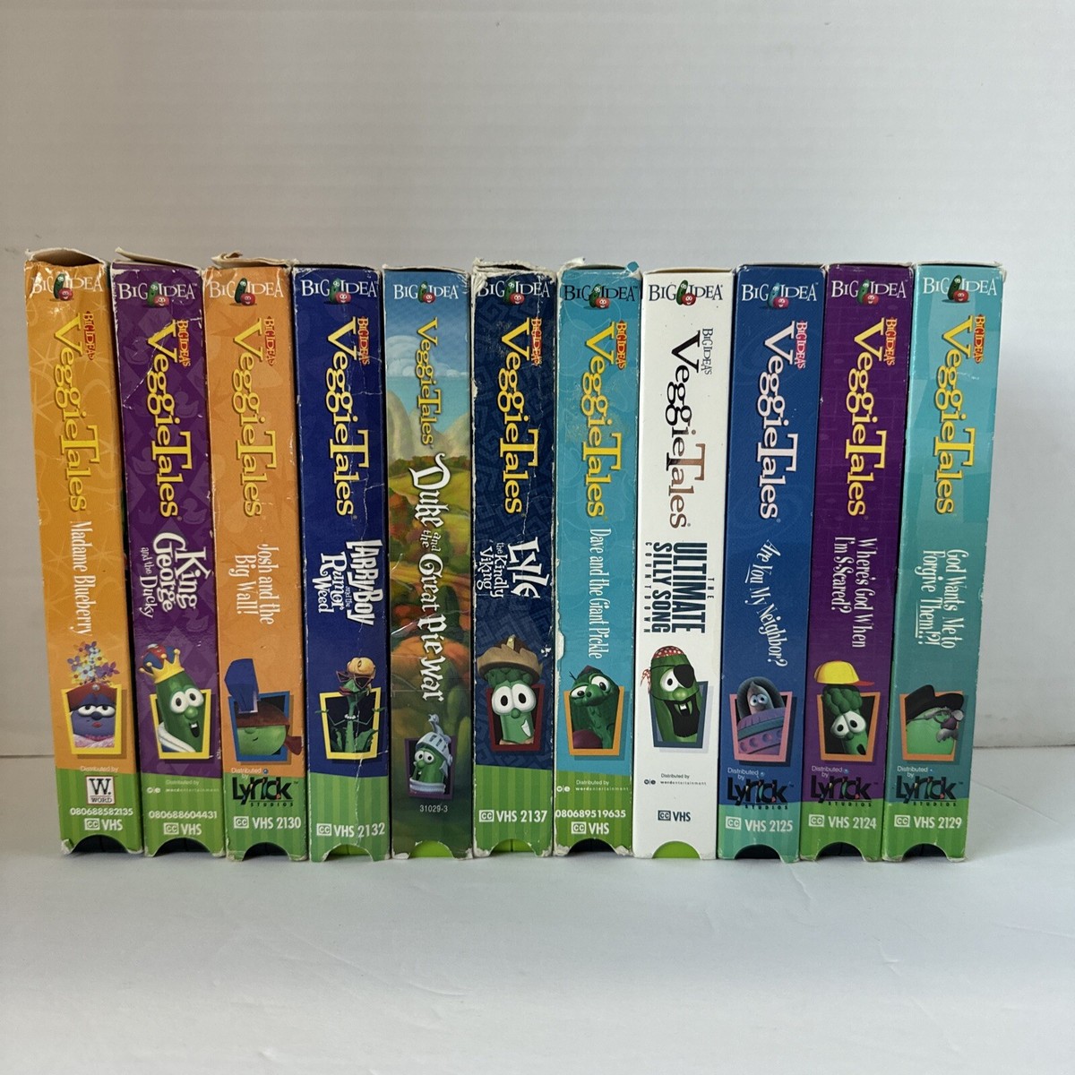 Veggietales VHS VIDEO Lot of 11 Original Big Idea Christian