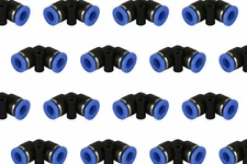 50 Piece Pneumatic Air Quick Push to Connect Fitting 1/4" OD "L" Elbow Tube 6mm