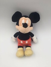 Disney 11" Mickey Mouse Baby Rattle Plush Stuffed Toy