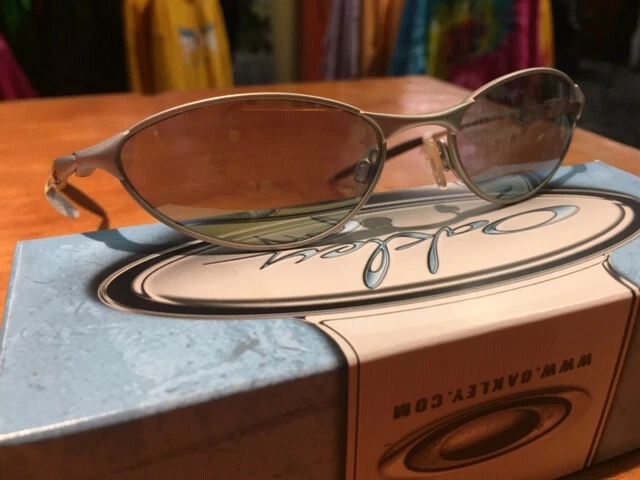 Oakley Teaspoon Silver Emerald Slate 05 784 Wire RARE BRAND NEW W BOX