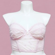 Savage x Fenty Daisy Bustier Pinky Swear Pink Fairy Feminine Romantic Size Large