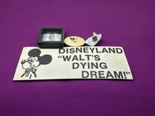 Disneyland - Cast Member - 1984 Strike Memorabilia Lot (2 Pins & More)