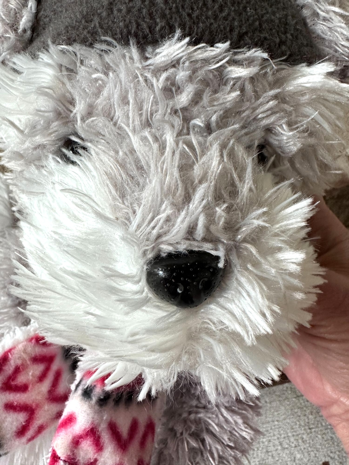 Schnauzer Dog Plush HugFun International Kip Limited Edition St Jude Christmas