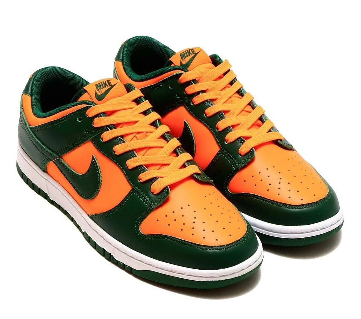 Nike Dunk Low Retro Gorge Green and Total Orange DD1391 300 US 6.5