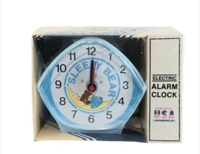Sleepy Bear Electric Alarm Clock Vintage Child's Clock Rare Vintage Ingraham 