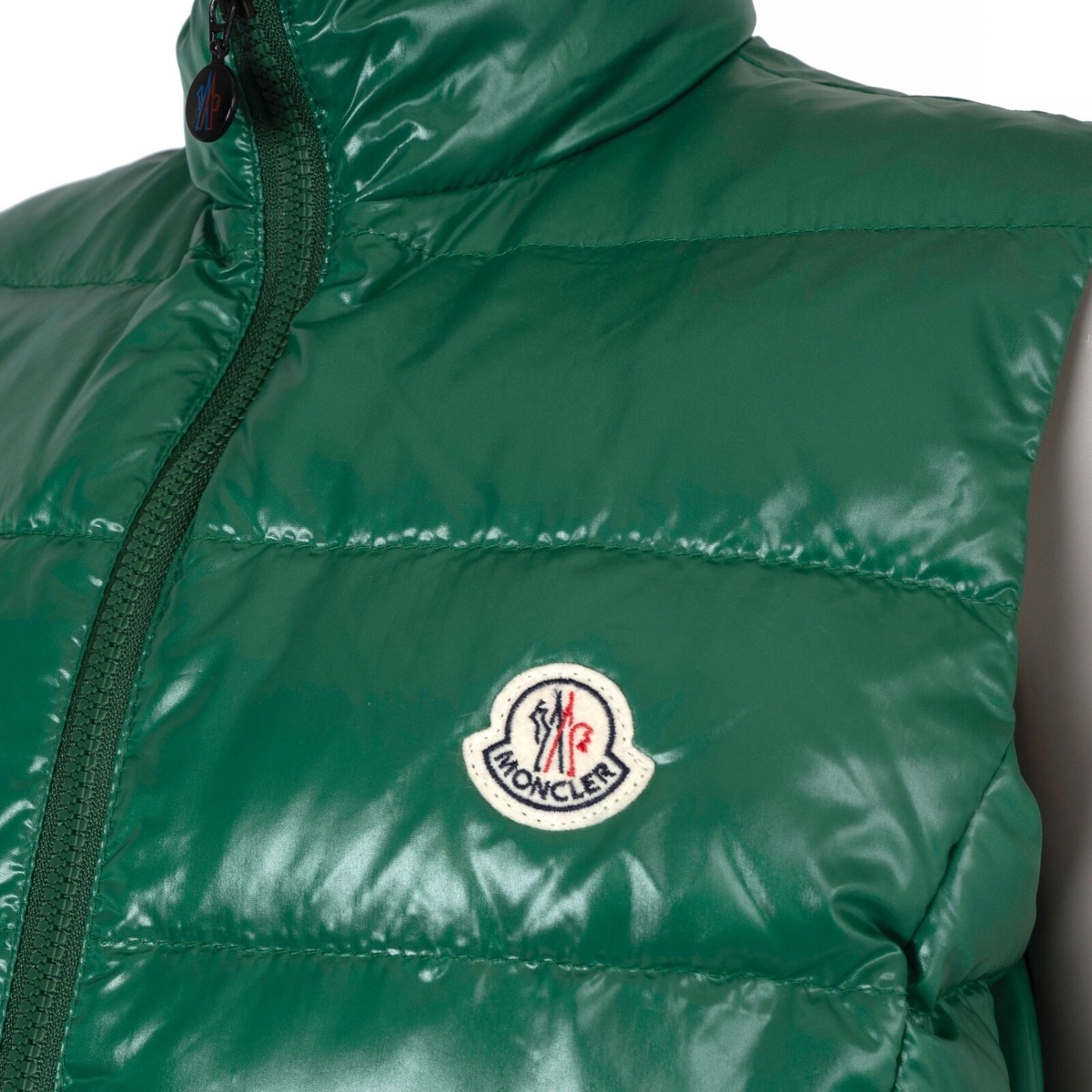 70911 auth MONCLER green nylon GHANY DOWN PUFFER VEST Jacket 4 XL 