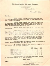 Richmond VA Virginia Carolina Chemical Co 1925 Letterhead