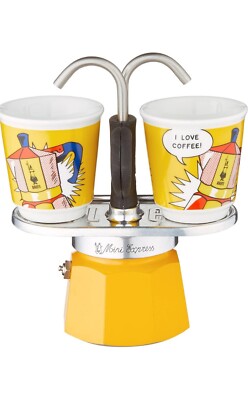 - Mini Express Lichtenstein: Moka Set includes Coffee Maker 2-Cup (2.8 Oz) + ...