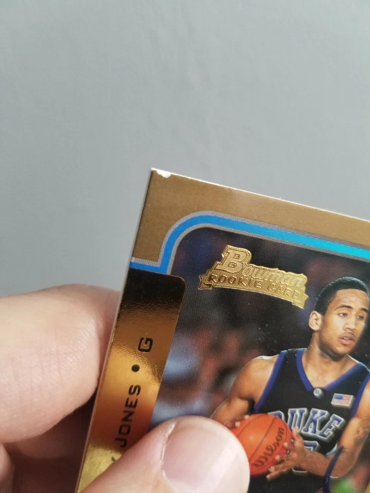 2003-04 Bowman Gold #115 Dahntay Jones autograph basketball card. Duke.  Rookie - Image 3 of 4