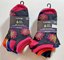 12 PAIRS George GIRLS ankle SOCKS SIZE 9-11 LL40