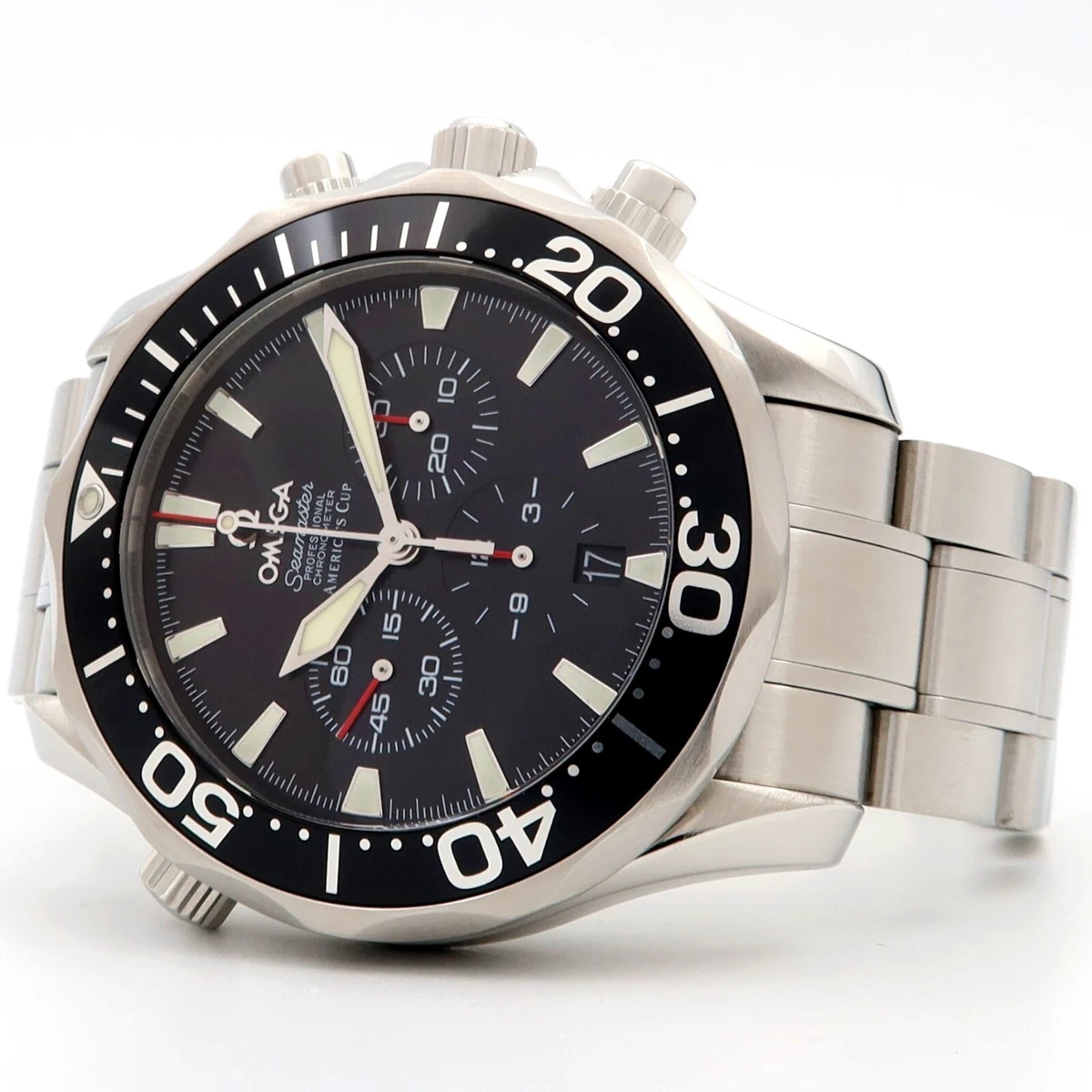 Omega Seamaster America s Cup Black Dial Chronograph Automatic 41.5MM 2594.50