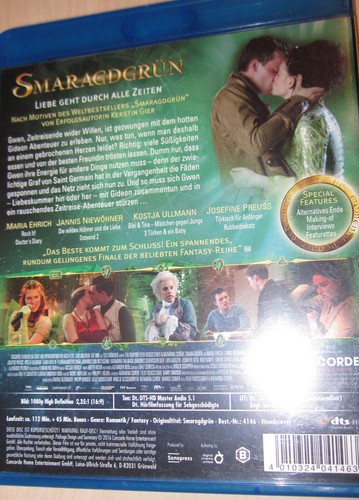 Smaragdgrün - Liebe geht durch alle Zeiten ! BLU-RAY- 2016, NEUWERTIG - Bild 2 von 2
