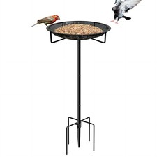 Standing Bird Feeder Tray 11.8" Stainless Steel Large Platform Mesh Seed Heavy D