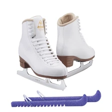 Jackson Ultima Excel White Figure Ice Skates for Women and Girls-Improved,