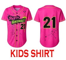 Party Animals 21 BaseballJersey 3D Shirt Unisex S-5XL Reprint K132916