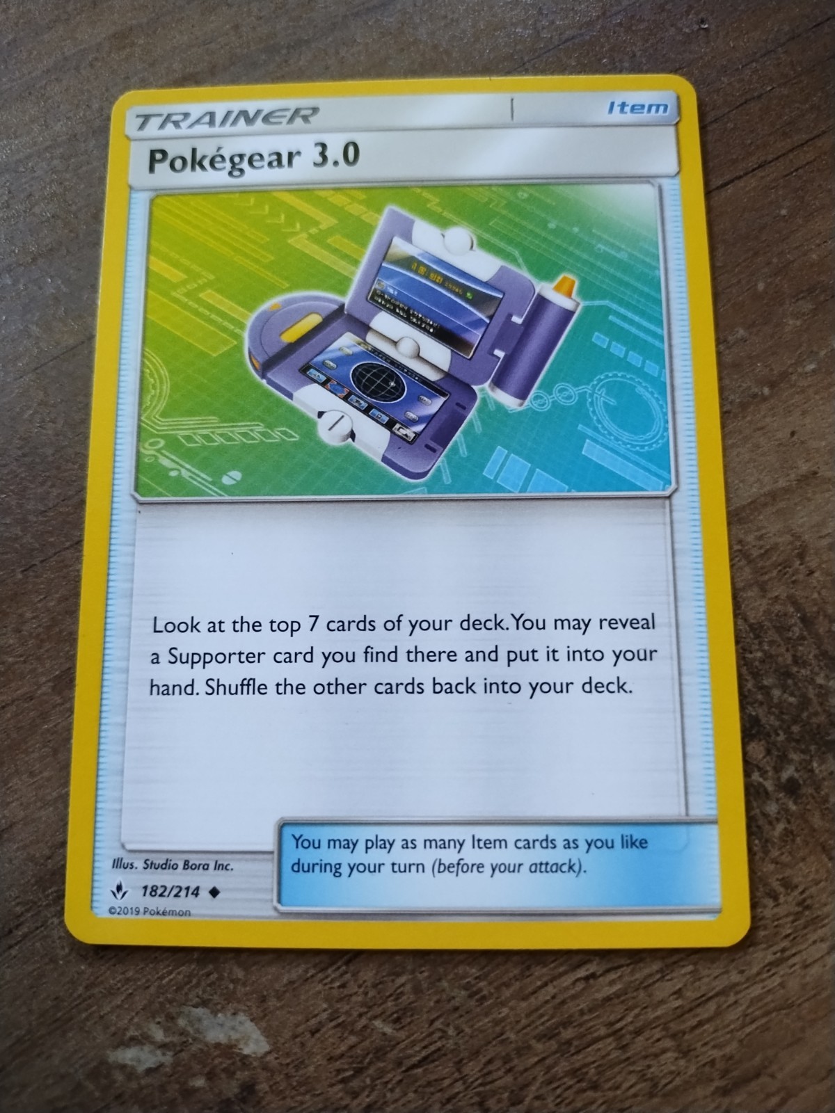 Pokegear 3.0 182/214 Sm-Unbroken Bonds Regular-NM
