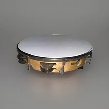 Tambourine/Pandereta-10” Tunable, Plastic Head And Double Row Of Jingles