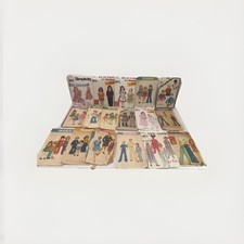 Lot of 17 Vintage 70s  80  s Simplicity Sewing Patterns - Child Toddler Boy Girl