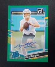 Max Duggan 2023 PANINI DONRUSS RATED ROOKIE AUTO Card #352 CHARGERS