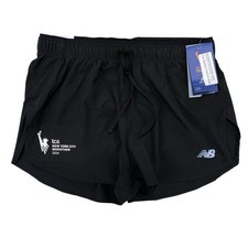New Balance Men's 2024 NYC Marathon 3'' Brief-Lined Split Run Race Shorts Black