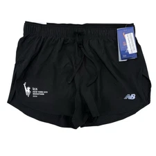 New Balance Men's 2024 NYC Marathon 3'' Brief-Lined Split Run Race Shorts Black