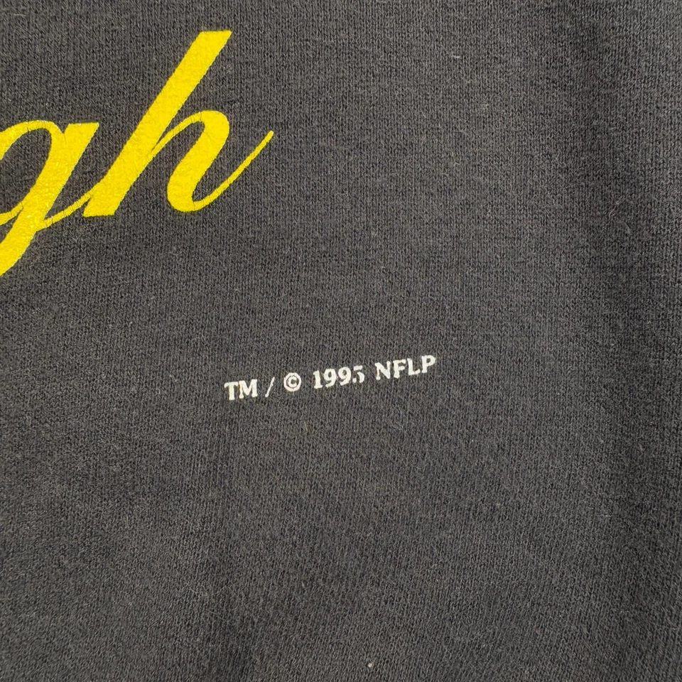 Sudadera De Colección 1993 Pittsburgh Steelers Para Hombre Grande Negra Nuez moscada Fútbol NFL Foto 2 de 4