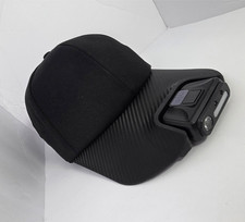 LED Baseball Cap with Built-In Flashlight USB Rechargeable Headlamp Hat Black