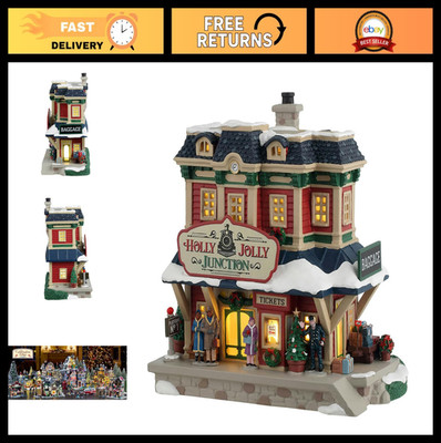 Lighted Holiday Village Building, Lemax Holly Jolly Junction, Christmas Decor #4