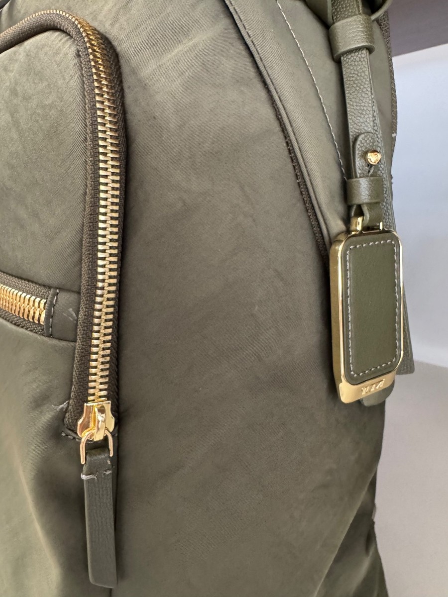 NEW Tumi Voyageur HALSEY 14.5” Nylon & Leather Laptop Backpack