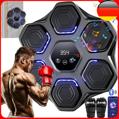 Music Boxing Machine Boxing Training Punching Equipment with Gloves for Home Gym