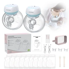 Advanced Double Electric Breast Pump Hands-Free Portable Rechargeable Low Noise