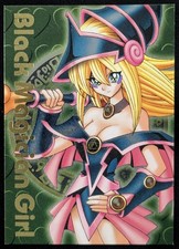 2001 Yu Gi Oh! BLACK MAGICIAN GIRL Dungeon Dice Monsters Promo Green Ultra Rare image